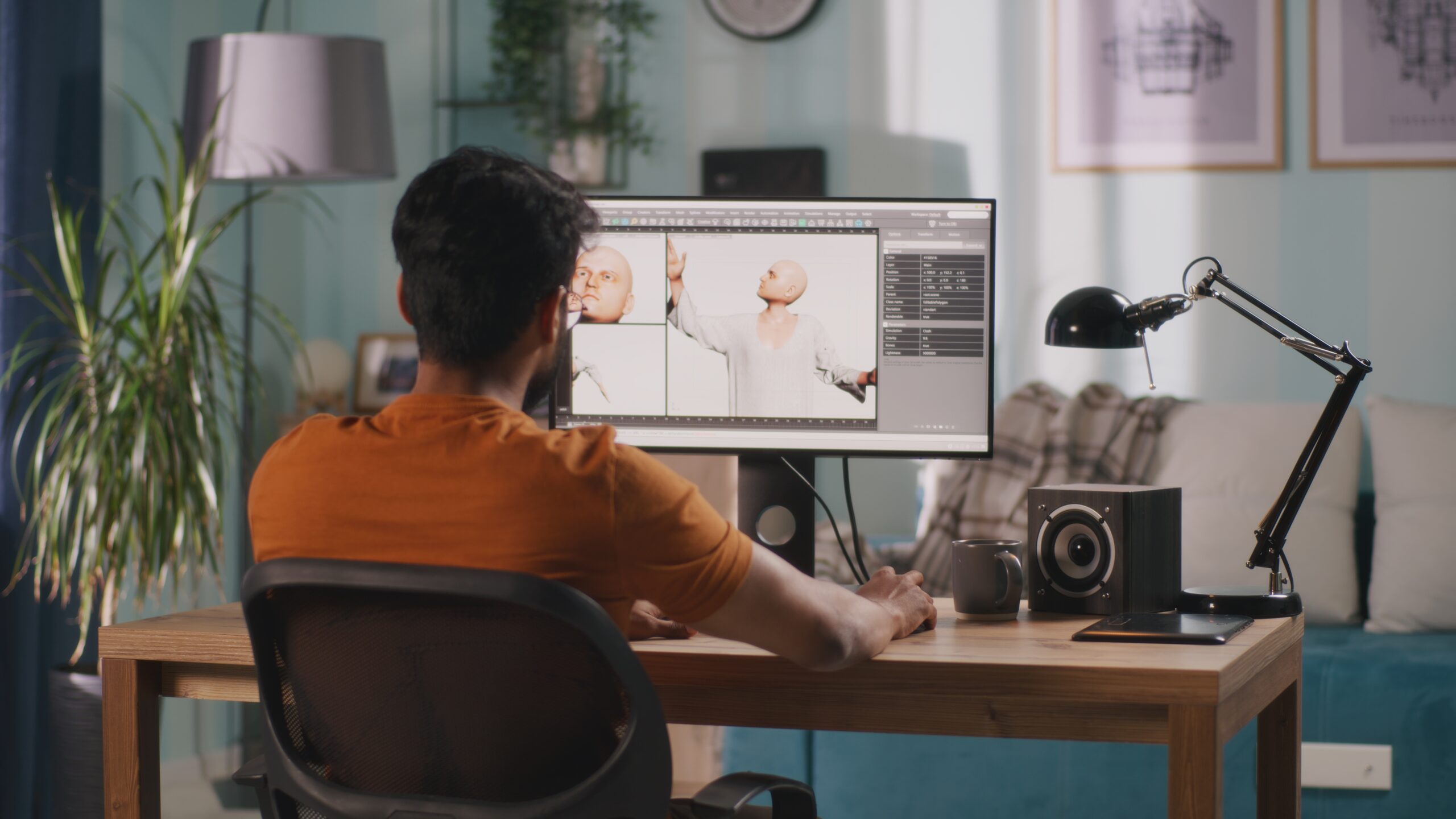 a 3d designer working